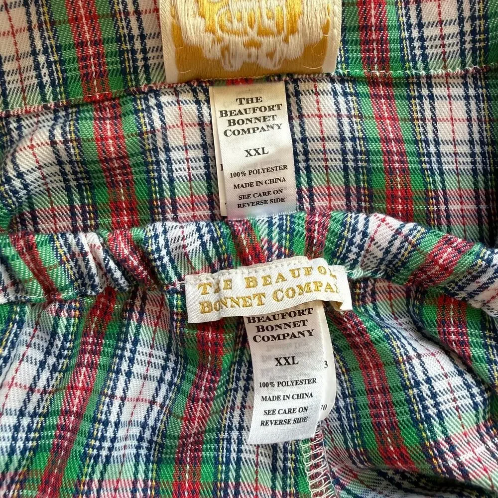 TBBC Beaufort Bonnet Matching Pajama Set Plaid Flannel XXL Sleep Loungewear PJs